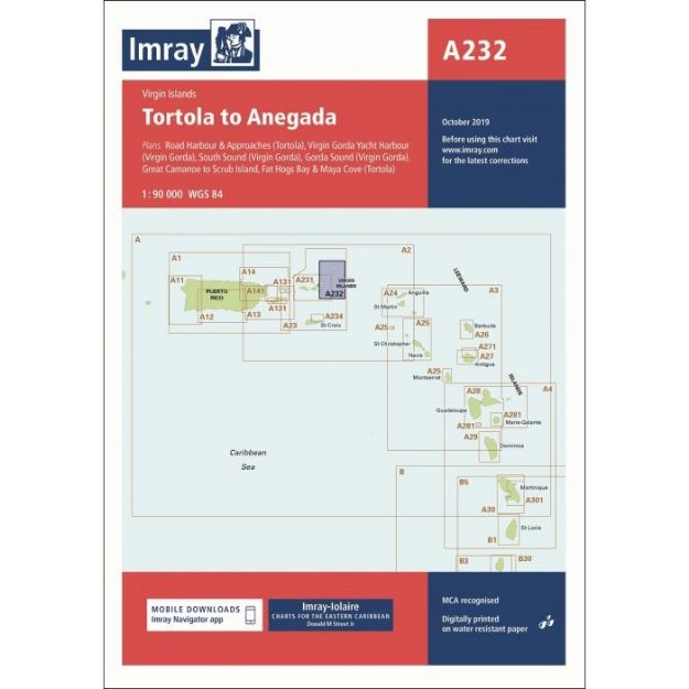 Imray A 232 - Virgin Islands/Tortola